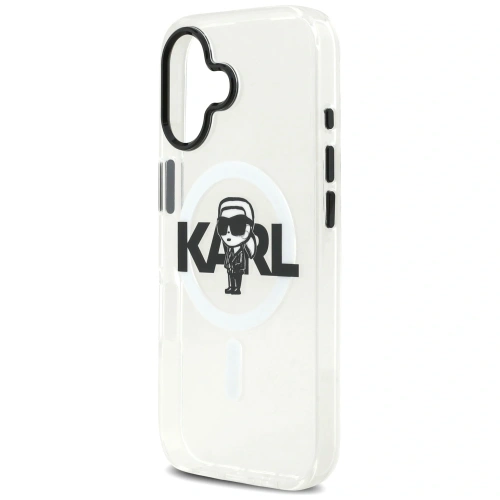 Etui Karl Lagerfeld IML Karl Sketch Logo MagSafe do Apple iPhone 17 przezroczysty