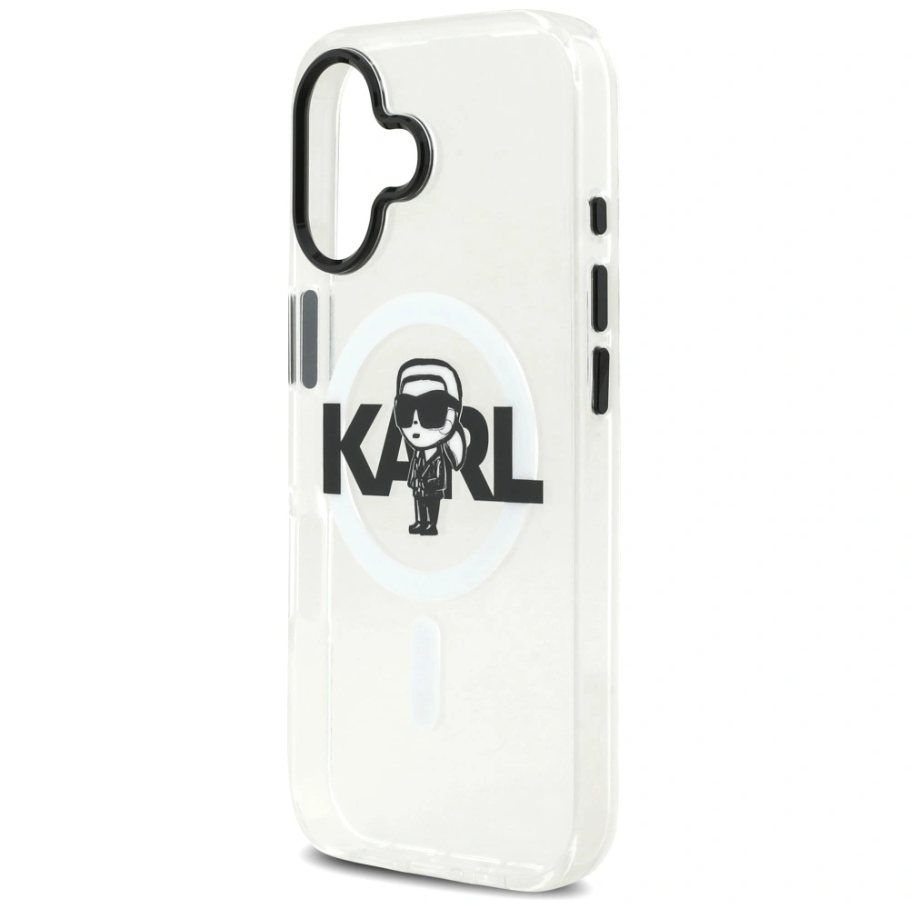 Etui Karl Lagerfeld IML Karl Sketch Logo MagSafe do Apple iPhone 17 przezroczysty