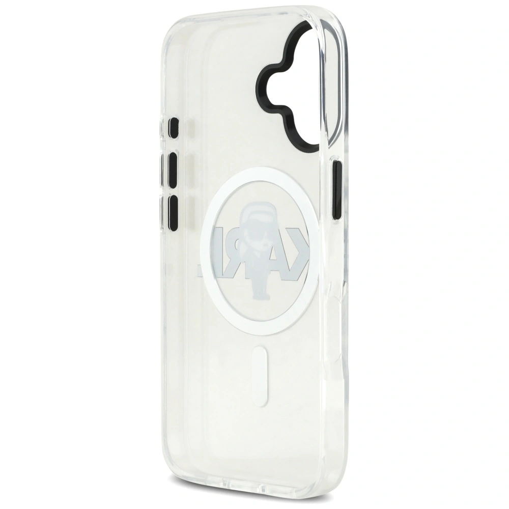Etui Karl Lagerfeld IML Karl Sketch Logo MagSafe do Apple iPhone 17 przezroczysty