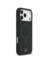 Etui Mercedes Plain Smooth Leather MagSafe do Apple iPhone 17 Pro Max czarny