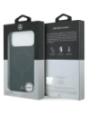 Etui Mercedes Plain Smooth Leather MagSafe do Apple iPhone 17 Pro Max czarny