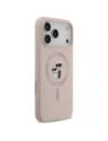 Etui Karl Lagerfeld Silicone Karl&Choupette Ring MagSafe do Apple iPhone 17 Pro Max różowy
