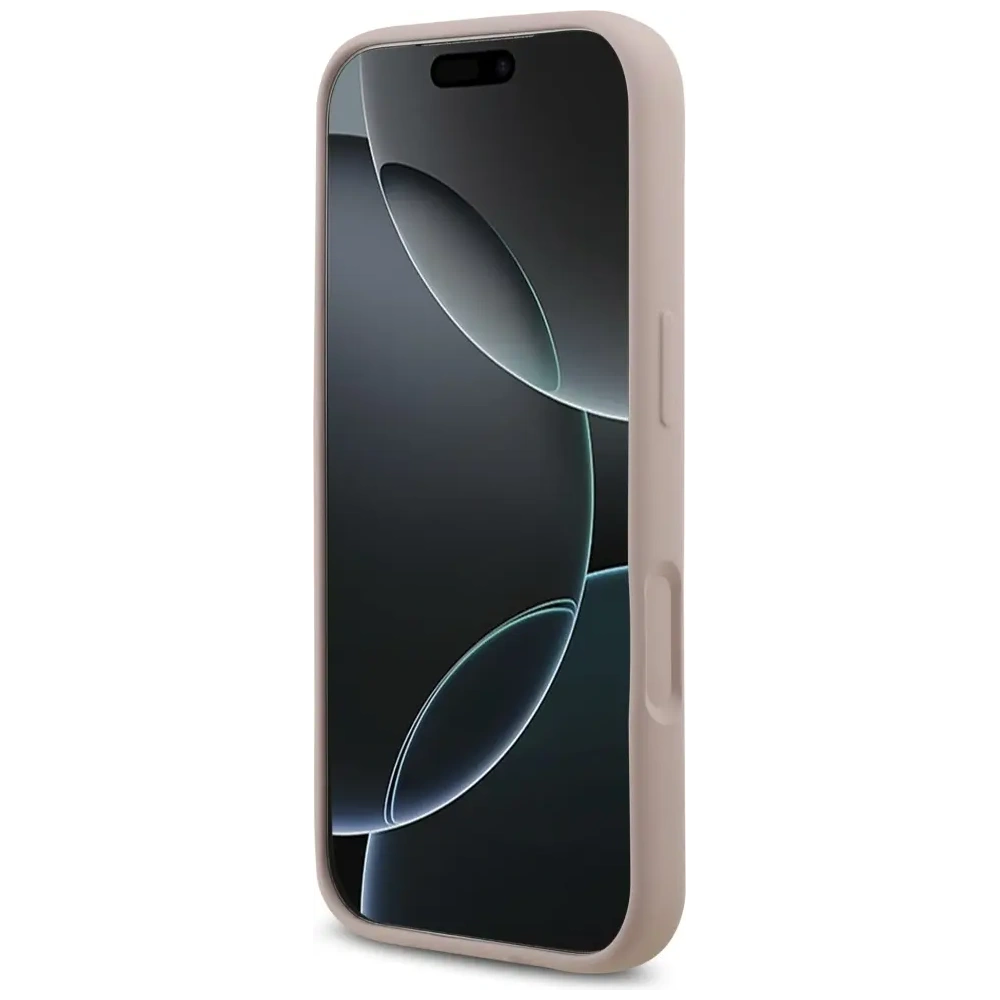 Etui Karl Lagerfeld Silicone Karl&Choupette Ring MagSafe do Apple iPhone 17 Pro różowy