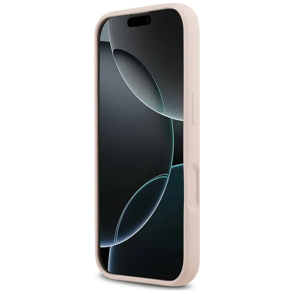 Etui Karl Lagerfeld Silicone Karl&Choupette Ring MagSafe do Apple iPhone 17 różowy