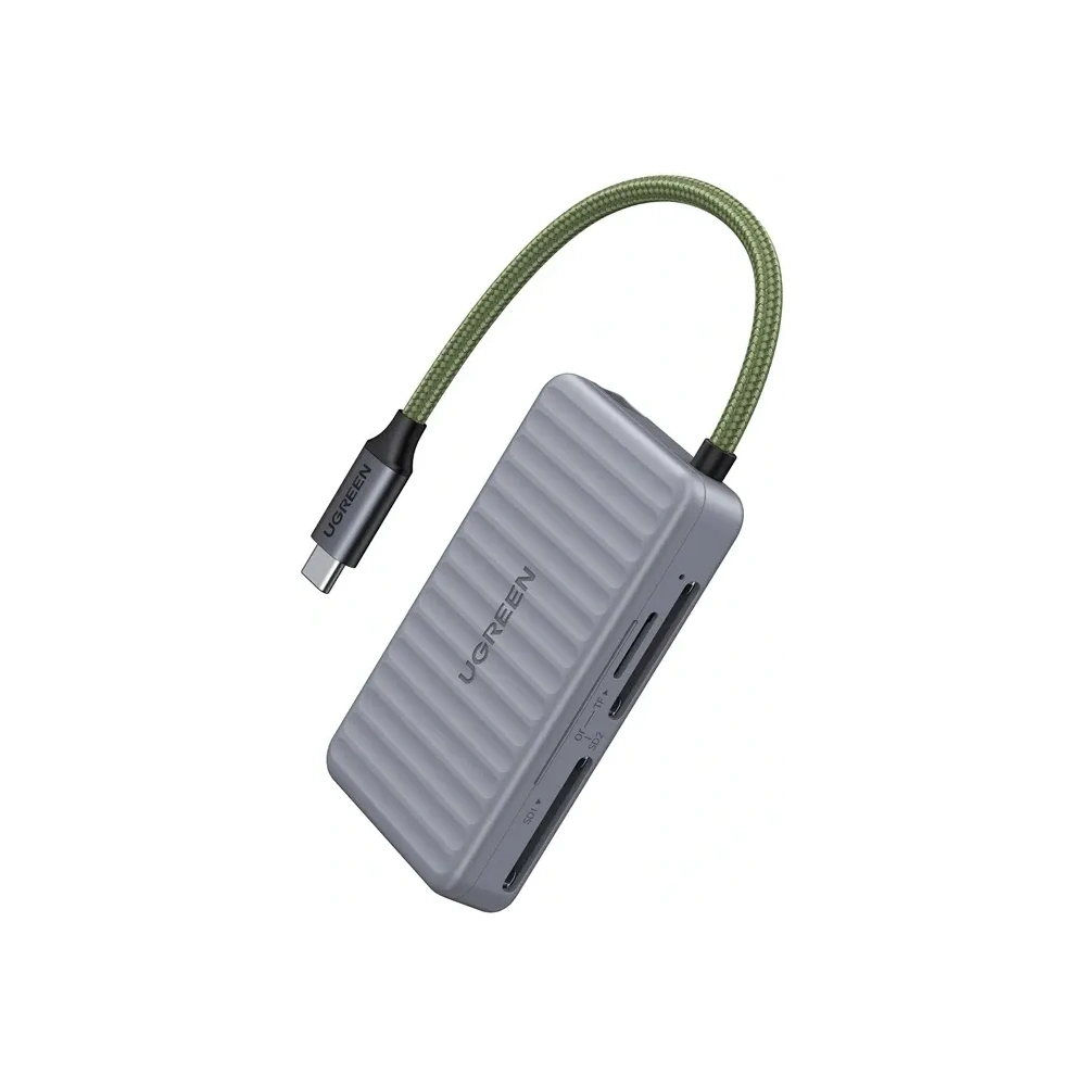 Czytnik kart USB-C UGREEN CM868 2xSD1xTF 170MB/s (szary)