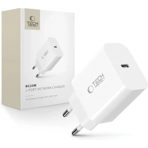 [CR] Ładowarka sieciowa Tech-Protect NC20W 1-port USB-C Network Charger PD20W White