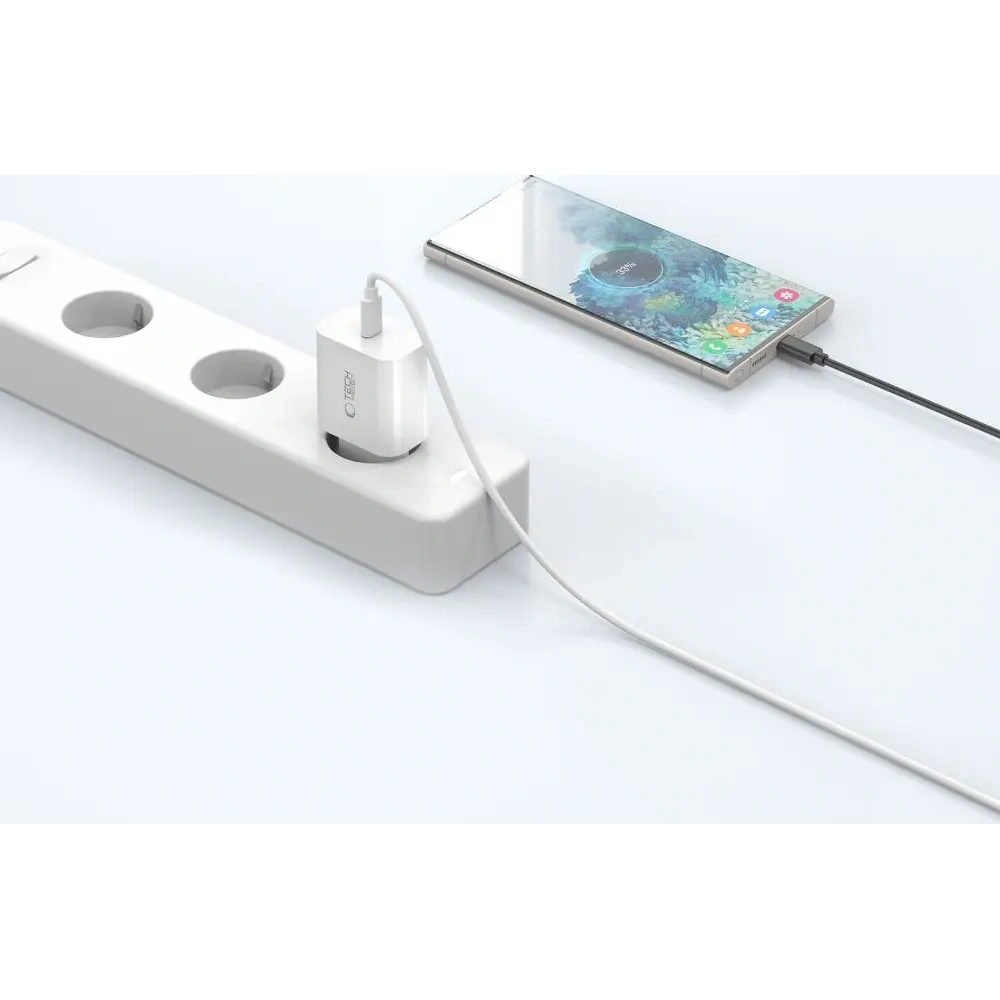 [CR] Ładowarka sieciowa Tech-Protect NC20W 1-port USB-C Network Charger PD20W White