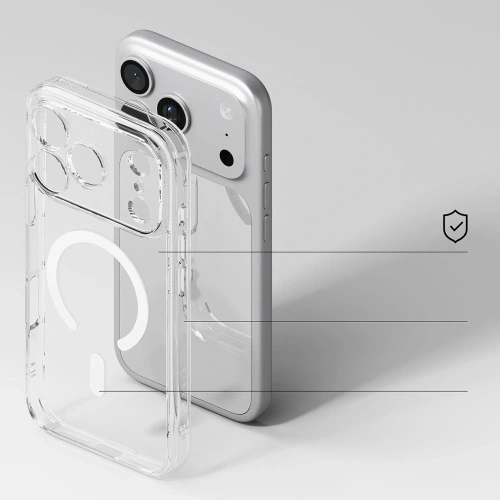 Etui Ringke Fusion Magnetic MagSafe do Apple iPhone 17 Pro Max Clear