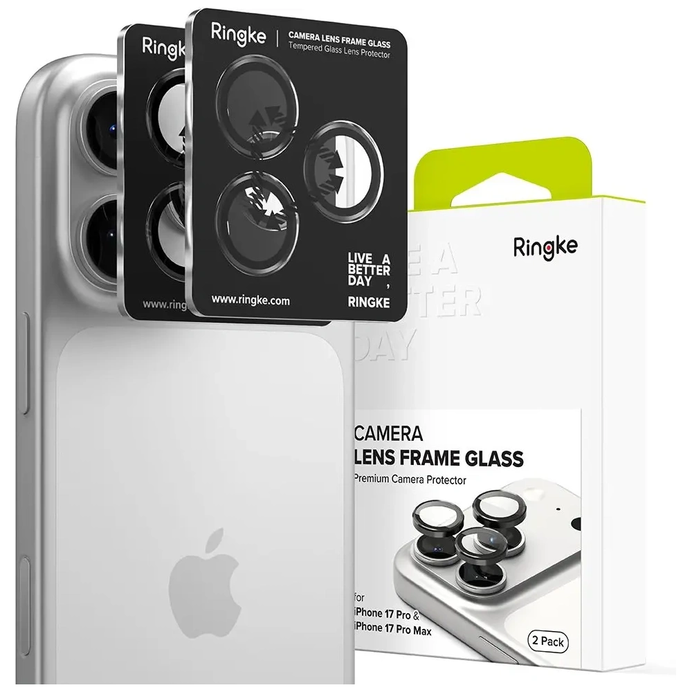 Nakładka Ringke Camera Frame Protector do Apple iPhone 17 Pro / 17 Pro Max Black [2 PACK]