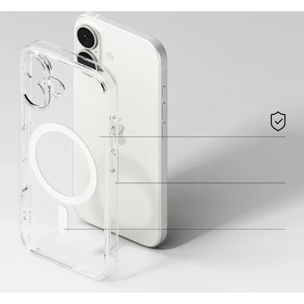 Etui Ringke Fusion Magnetic MagSafe do Apple iPhone 17 Clear
