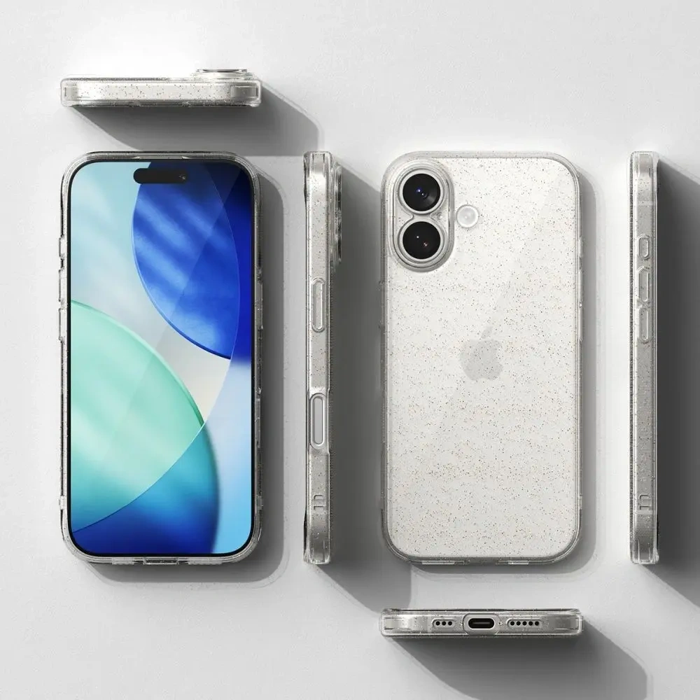 Etui Ringke Air do Apple iPhone 17 Glitter Clear