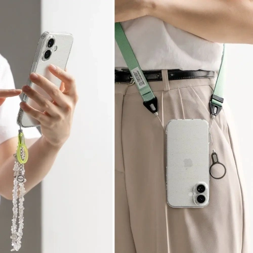 Etui Ringke Air do Apple iPhone 17 Glitter Clear