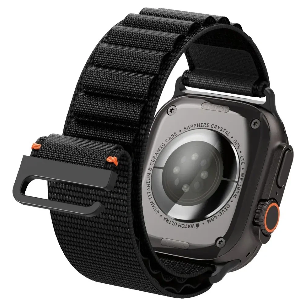 Pasek Spigen WBF1 Band do Apple Watch 6/7/8/9/10/SE/Ultra 1/2 44/45/46/49mm Black