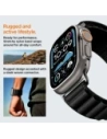 Pasek Spigen WBF1 Band do Apple Watch 6/7/8/9/10/SE/Ultra 1/2 44/45/46/49mm Black