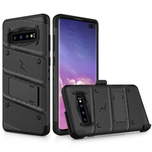 Kup Pancerne etui Zizo Bolt Cover Samsung Galaxy S10+ Plus a základna & držák na pás (Černá/Černá) - ZIZ003BLK - {ean13} - Sklep Home Screen