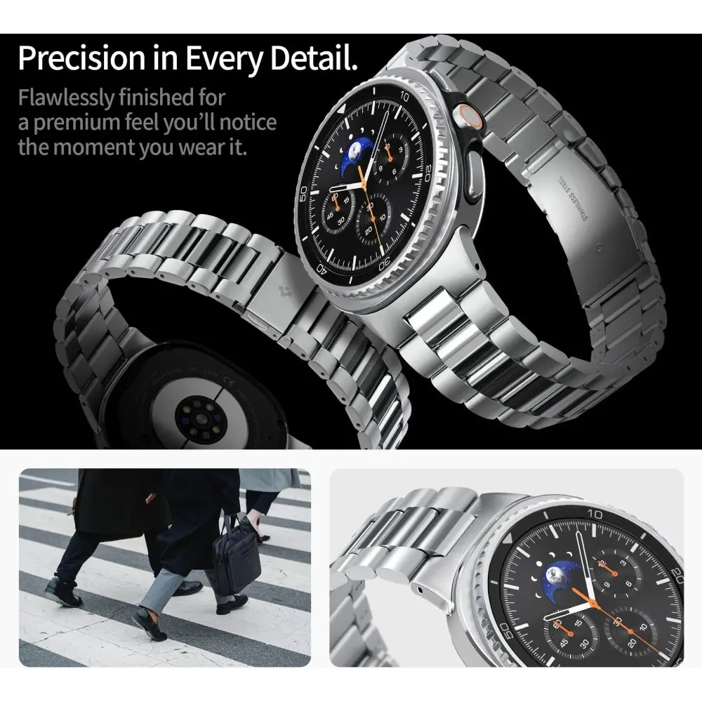 Bransoleta Spigen Modern Fit Band do Samsung Galaxy Watch 8 / Classic 40/44/46mm Silver