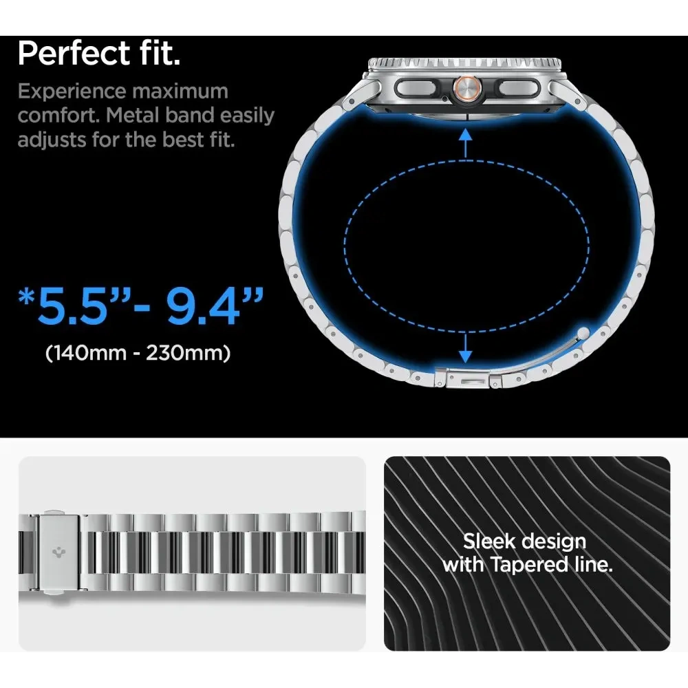 Bransoleta Spigen Modern Fit Band do Samsung Galaxy Watch 8 / Classic 40/44/46mm Silver