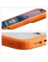 Etui Bizon Case Angelo do Apple iPhone 17 Pro Max półprzezroczyste z pomarańczową ramką