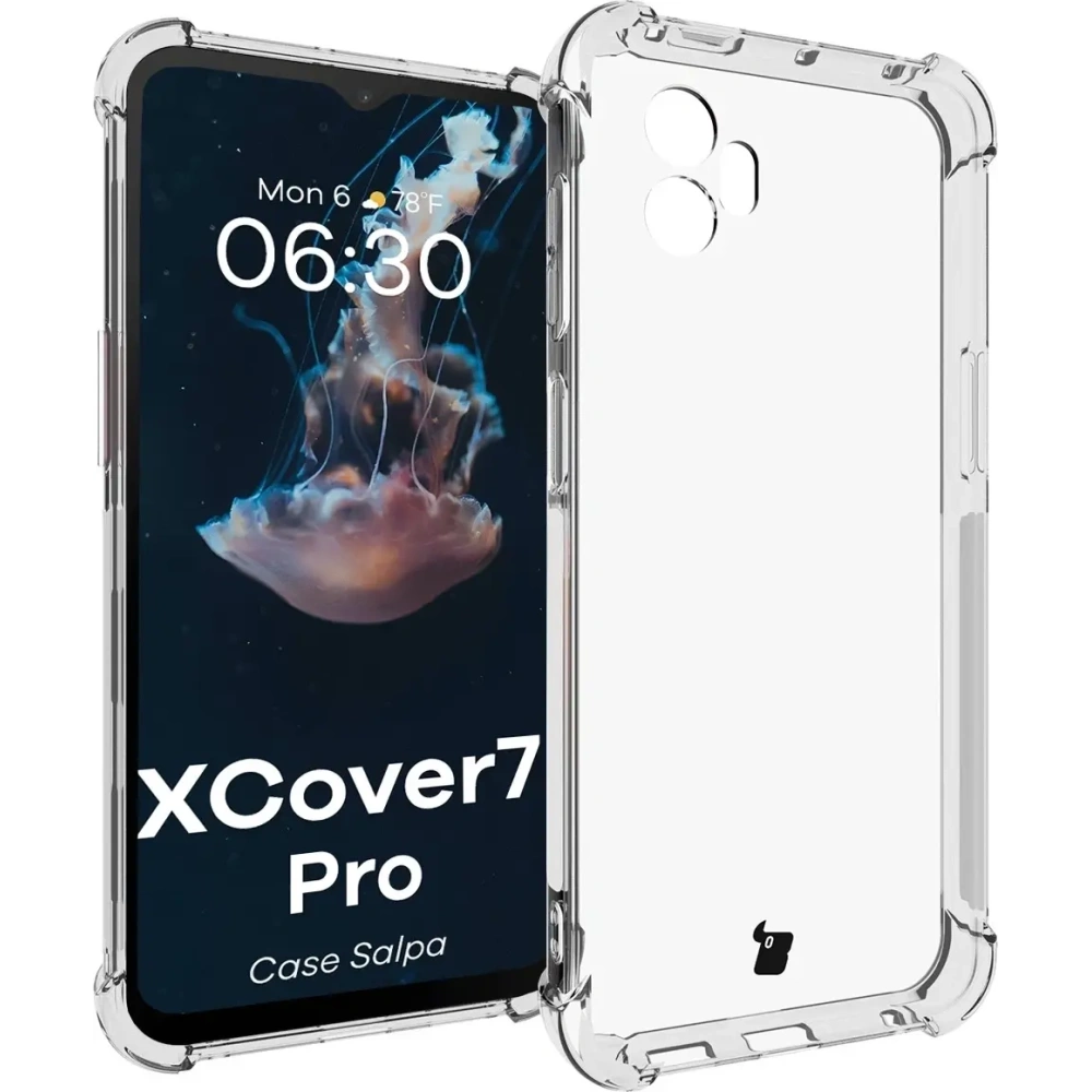 Elastyczne etui Bizon Case Salpa do Samsung Galaxy XCover 7 Pro przezroczyste