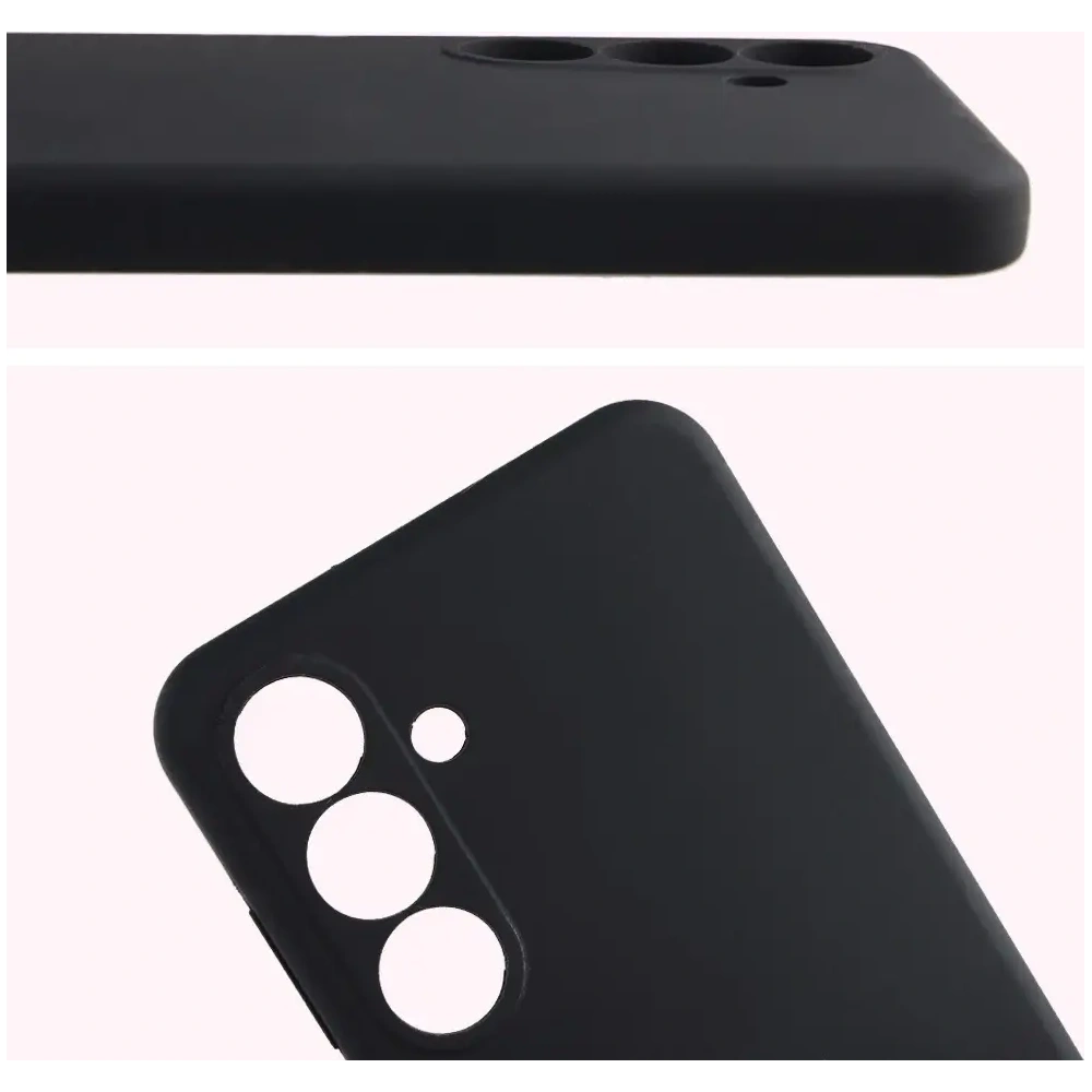 Silikonowe etui Bizon Soft Case do Samsung Galaxy S25 FE czarne