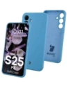 Silikonowe etui Bizon Soft Case do Samsung Galaxy S25 FE niebieskie