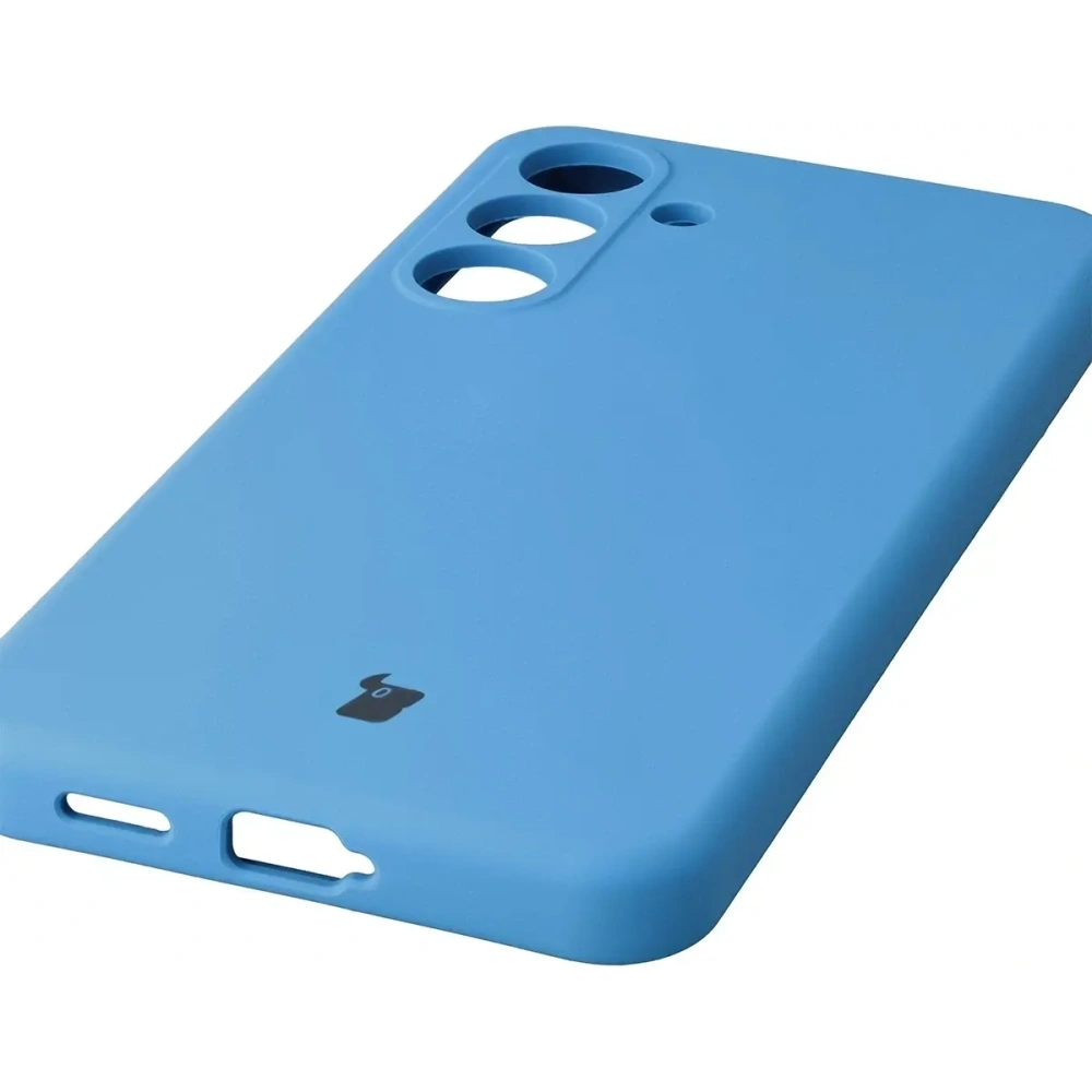 Silikonowe etui Bizon Soft Case do Samsung Galaxy S25 FE niebieskie