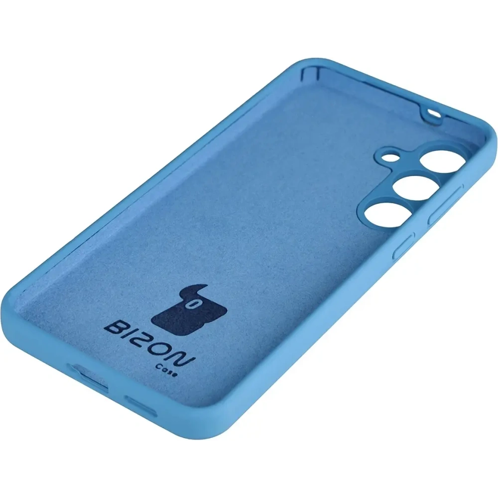 Silikonowe etui Bizon Soft Case do Samsung Galaxy S25 FE niebieskie