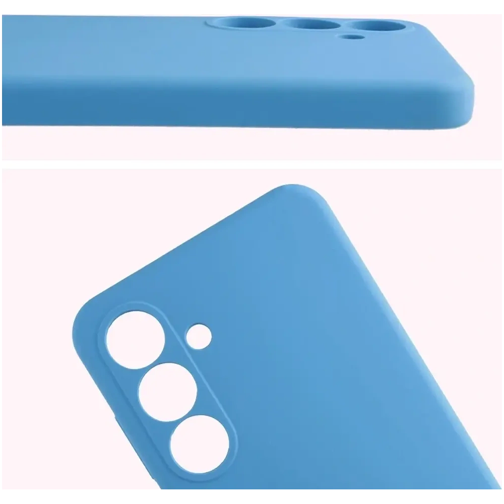 Silikonowe etui Bizon Soft Case do Samsung Galaxy S25 FE niebieskie