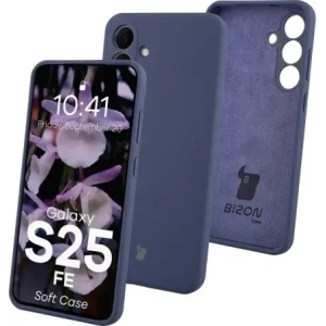 Silikonowe etui Bizon Soft Case do Samsung Galaxy S25 FE ciemnoniebieskie