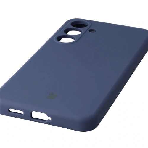 Silikonowe etui Bizon Soft Case do Samsung Galaxy S25 FE ciemnoniebieskie