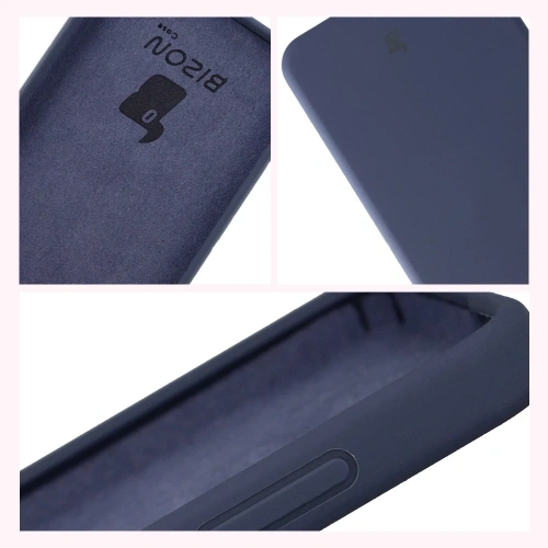 Silikonowe etui Bizon Soft Case do Samsung Galaxy S25 FE ciemnoniebieskie