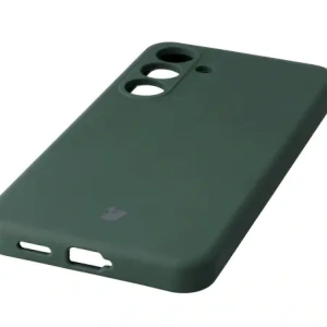 Silikonowe etui Bizon Soft Case do Samsung Galaxy S25 FE ciemnozielone