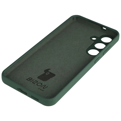 Silikonowe etui Bizon Soft Case do Samsung Galaxy S25 FE ciemnozielone