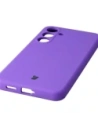 Silikonowe etui Bizon Soft Case do Samsung Galaxy S25 FE fioletowe