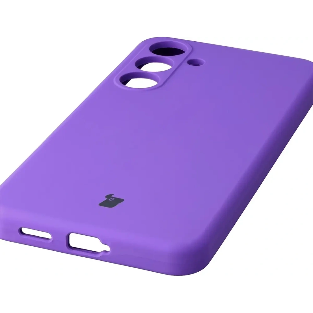 Silikonowe etui Bizon Soft Case do Samsung Galaxy S25 FE fioletowe