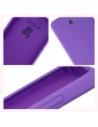 Silikonowe etui Bizon Soft Case do Samsung Galaxy S25 FE fioletowe