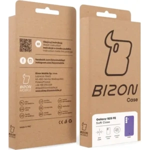 Silikonowe etui Bizon Soft Case do Samsung Galaxy S25 FE fioletowe