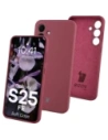 Silikonowe etui Bizon Soft Case do Samsung Galaxy S25 FE ciemnofioletowe