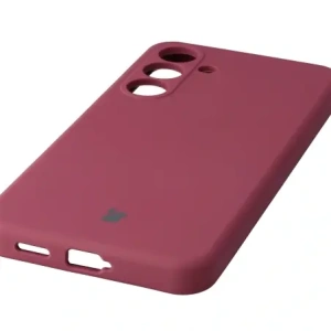 Silikonowe etui Bizon Soft Case do Samsung Galaxy S25 FE ciemnofioletowe