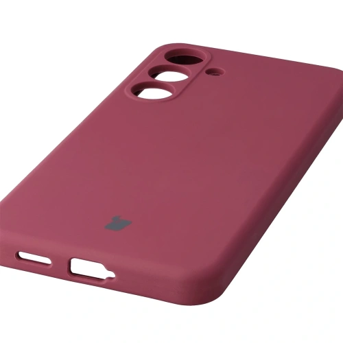 Silikonowe etui Bizon Soft Case do Samsung Galaxy S25 FE ciemnofioletowe