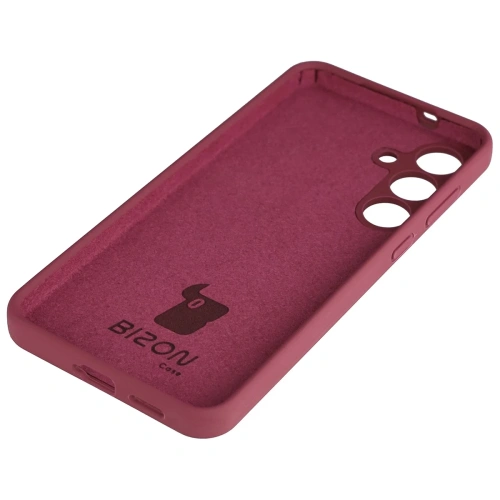 Silikonowe etui Bizon Soft Case do Samsung Galaxy S25 FE ciemnofioletowe