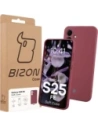 Silikonowe etui Bizon Soft Case do Samsung Galaxy S25 FE ciemnofioletowe