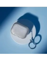 Elastyczne etui z karabińczykiem Bizon Case Headphone Clear do Apple AirPods Pro 3 przeźroczysto-czarne