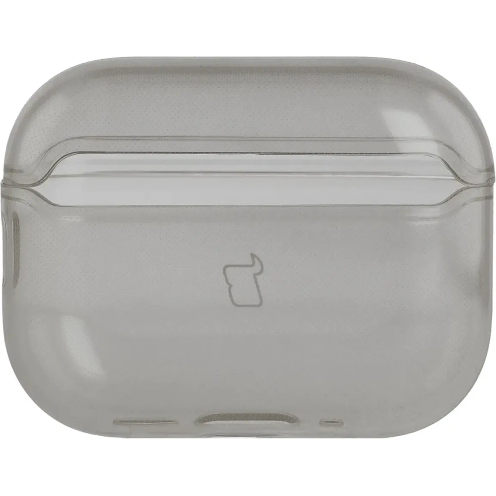 Elastyczne etui z karabińczykiem Bizon Case Headphone Clear do Apple AirPods Pro 3 przeźroczysto-czarne