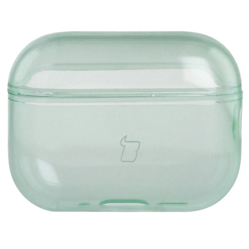 Elastyczne etui z karabińczykiem Bizon Case Headphone Clear do Apple AirPods Pro 3 przeźroczysto-zielone