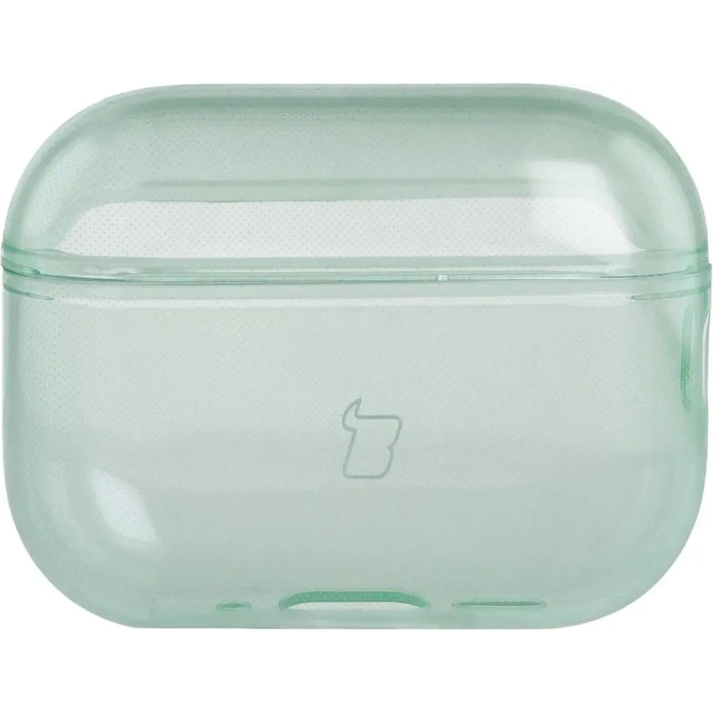 Elastyczne etui z karabińczykiem Bizon Case Headphone Clear do Apple AirPods Pro 3 przeźroczysto-zielone