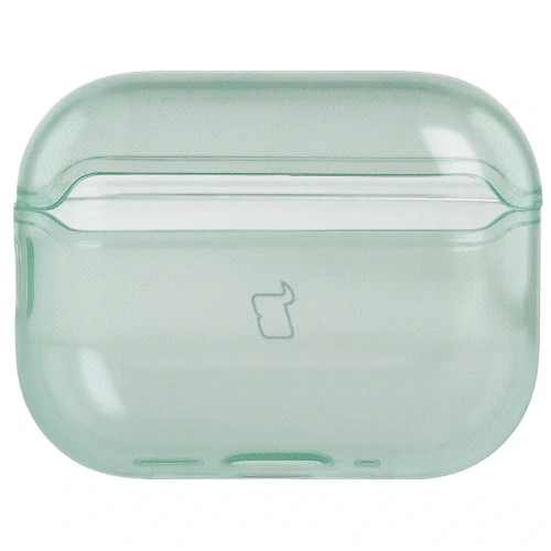 Elastyczne etui z karabińczykiem Bizon Case Headphone Clear do Apple AirPods Pro 3 przeźroczysto-zielone
