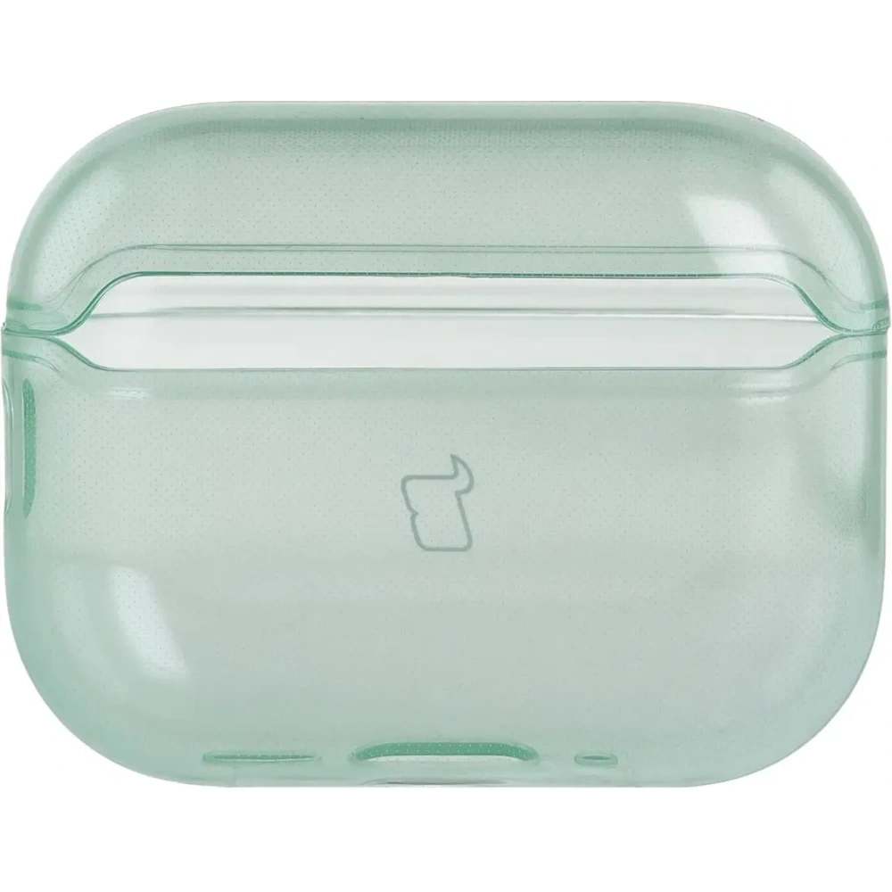 Elastyczne etui z karabińczykiem Bizon Case Headphone Clear do Apple AirPods Pro 3 przeźroczysto-zielone