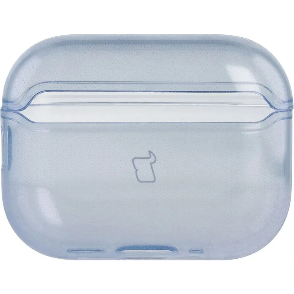Elastyczne etui z karabińczykiem Bizon Case Headphone Clear do Apple AirPods Pro 3 przeźroczysto-niebieskie