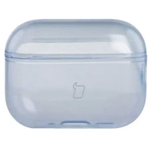 Elastyczne etui z karabińczykiem Bizon Case Headphone Clear do Apple AirPods Pro 3 przeźroczysto-niebieskie